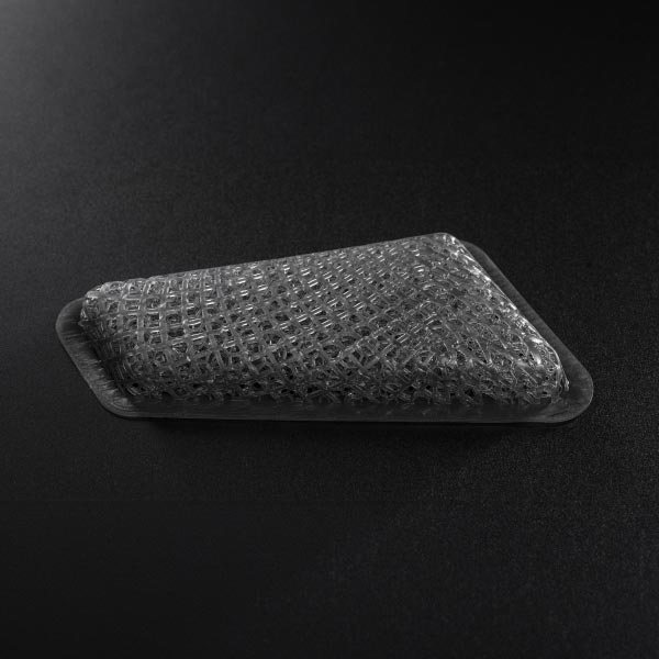 Zbliżenie na nadrukowaną strukturę 3D