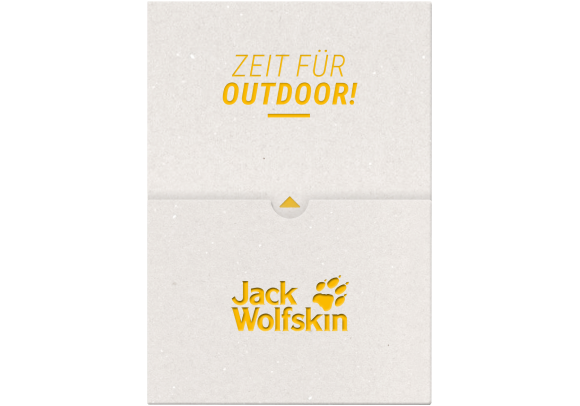 Geschenkkarte mit Outdoor-Umschlag